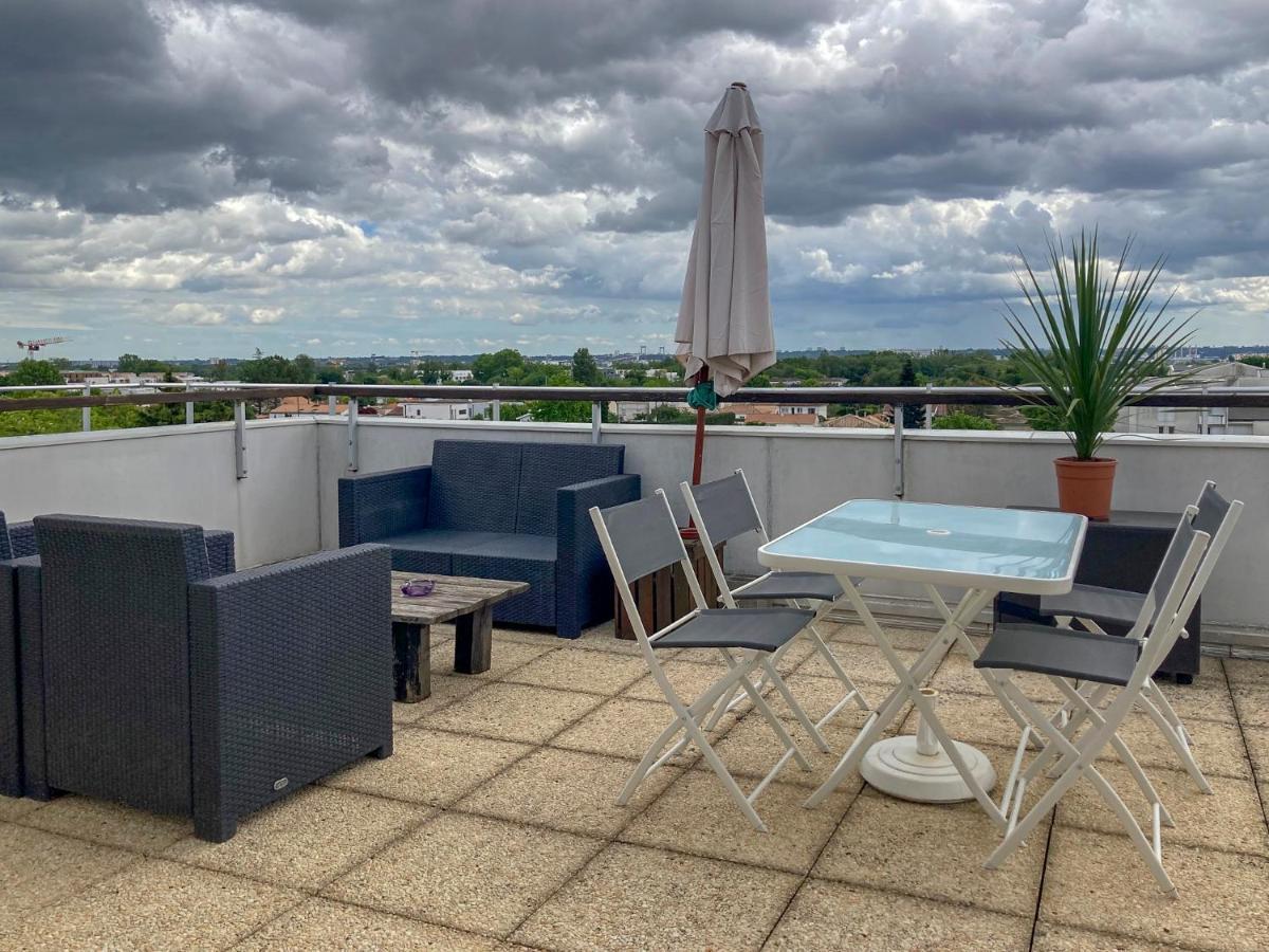 Proche Bordeaux Appartement 75 M2 Rooftop Bruges Luaran gambar