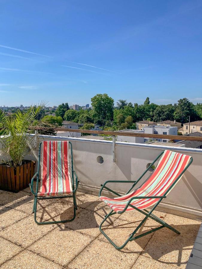 Proche Bordeaux Appartement 75 M2 Rooftop Bruges Luaran gambar